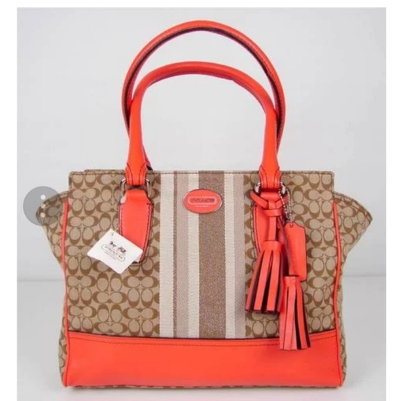 Coach Handbags - Coach 19915 Legacy Signature Stripe Purse